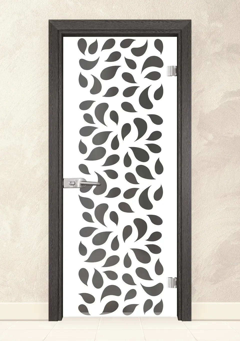 Стъклена врата Gama Print G 13-1 Сив Кестен