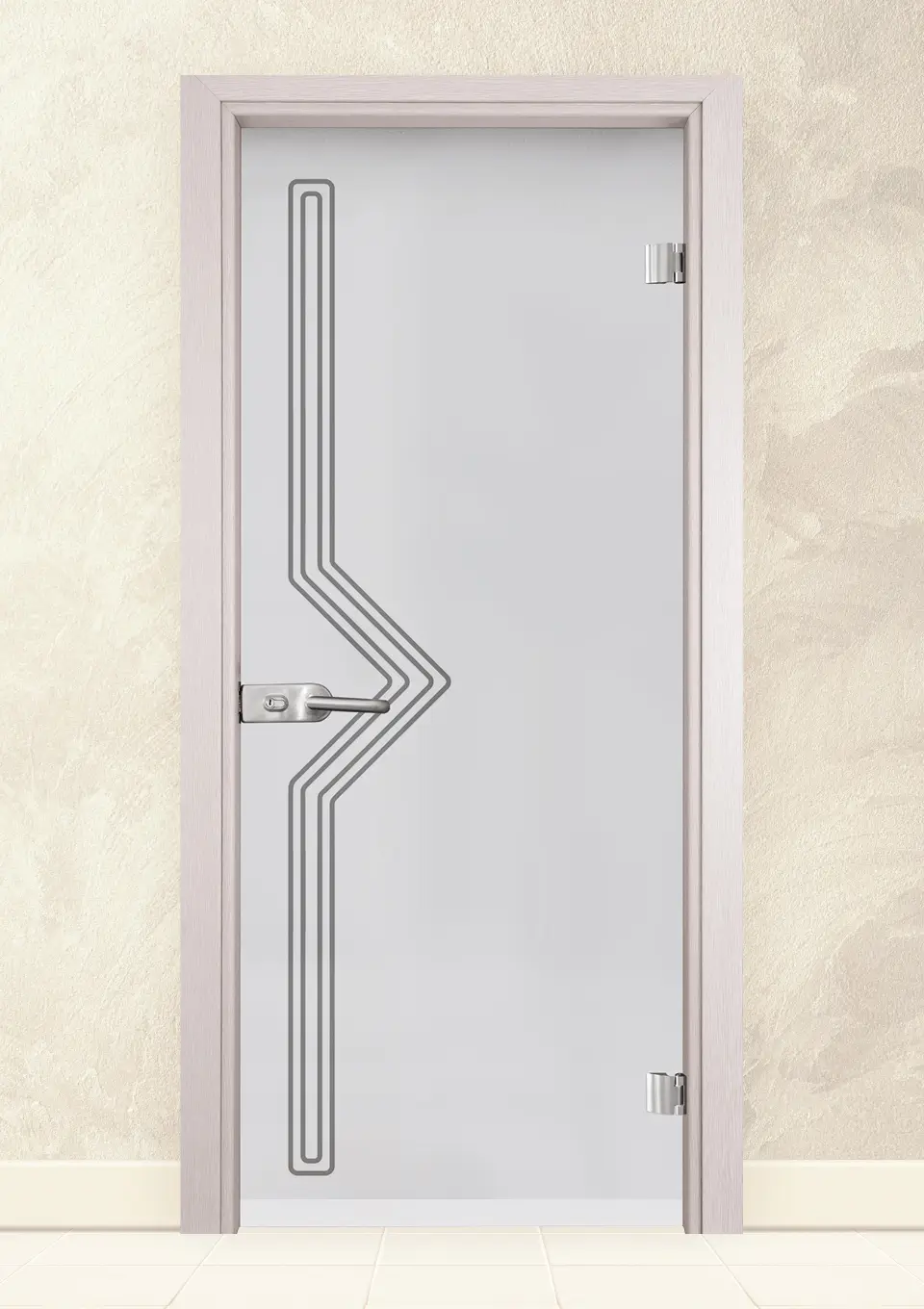 Стъклена врата Gama Sand G 13-9 Перла