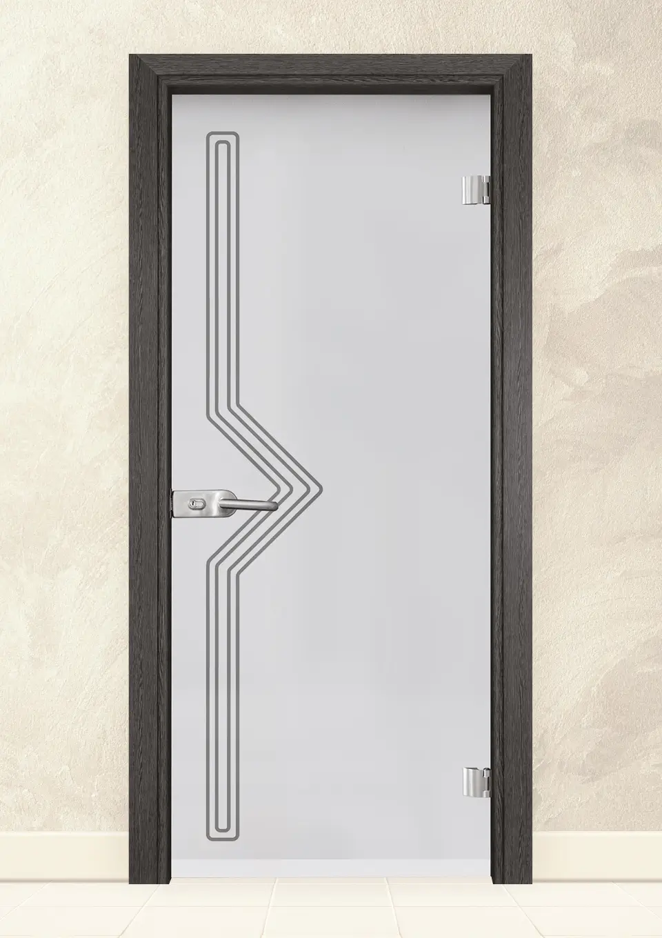 Стъклена врата Gama Sand G 13-9 Сив Кестен